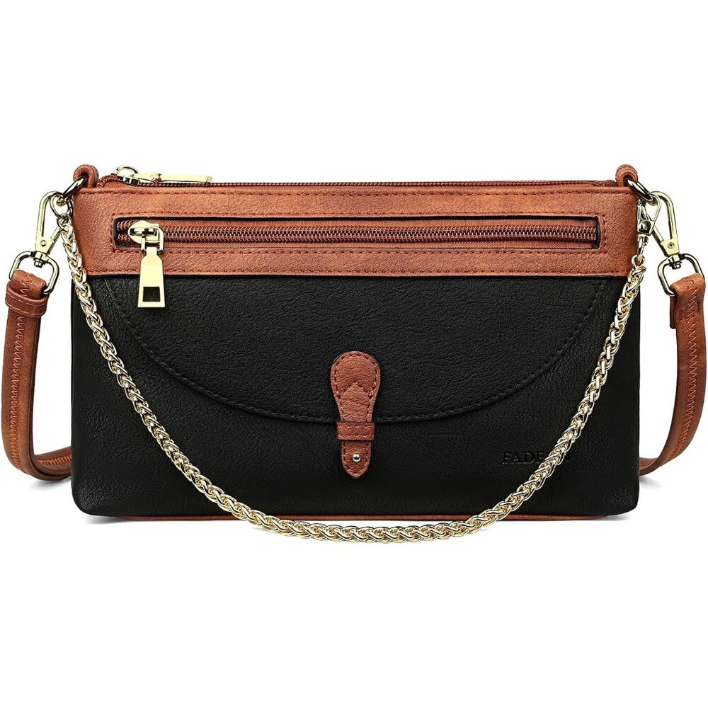 Women Small Crossbody Bags Trendy, Vegan Leather Clutch Wristlet PurseDesigner